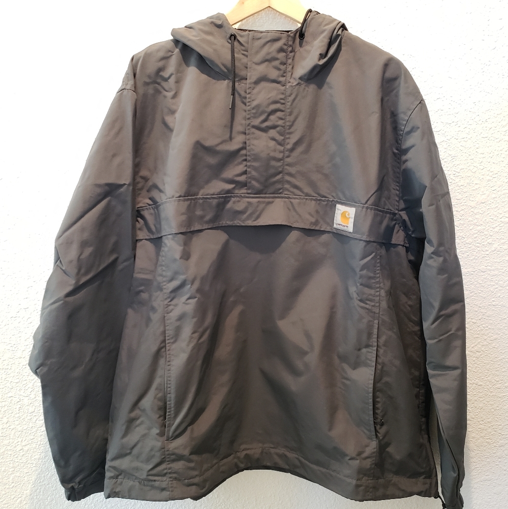 All Weather Nimbus Pullover Carhartt 1/4 Zip Rain Work Jacket Men's Sz XL Gray